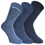 Damensocken extra breites Komfort-Bündchen und Schaft jeans-blau-mix - 13