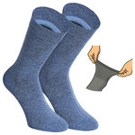 Damensocken extra breites Komfort-Bündchen und Schaft jeans-blau-mix - 18