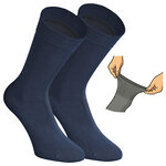 Damensocken extra breites Komfort-Bündchen und Schaft jeans-blau-mix - 19