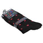 Herzen Socken schwarz - 11