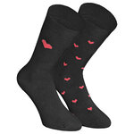 Herzen Socken schwarz - 1