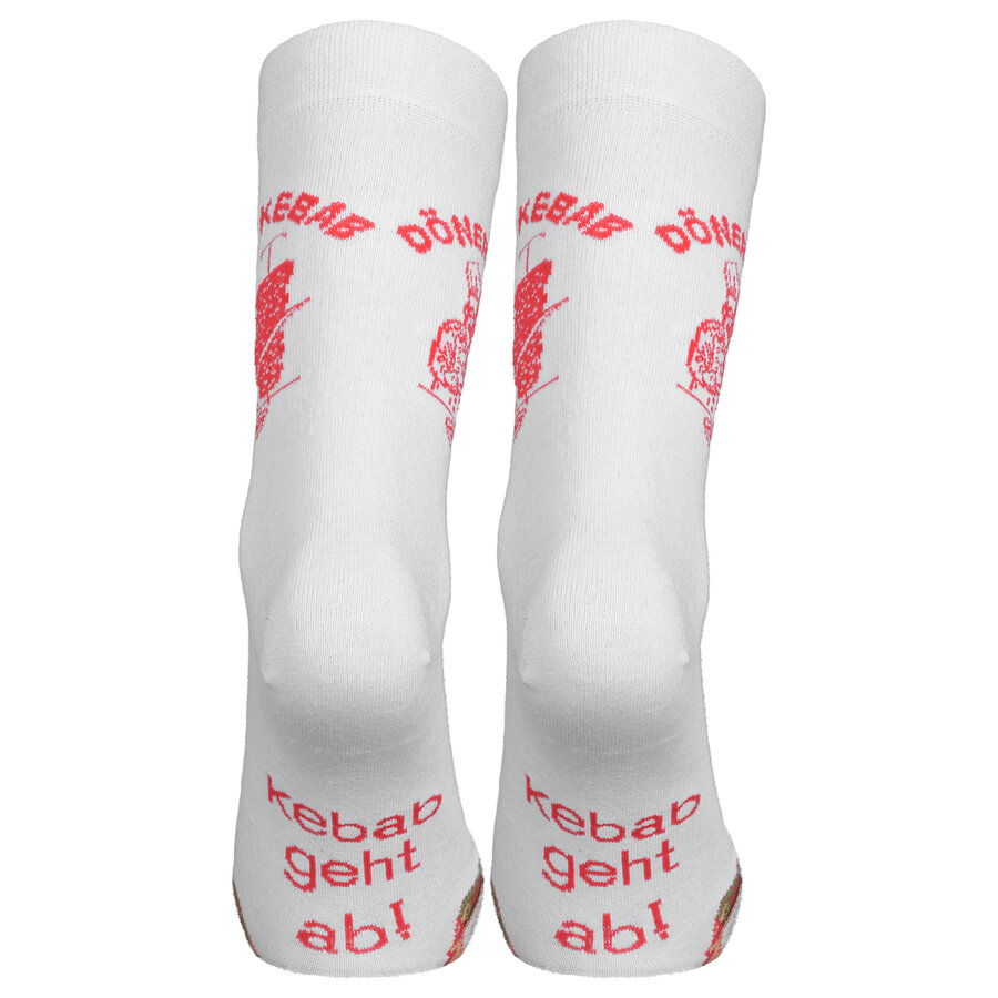 Döner Kebab Socken weiß - 4