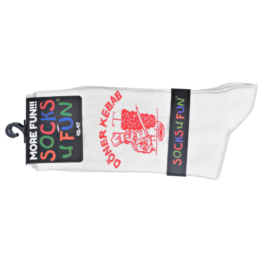 Döner Kebab Socken weiß - 2
