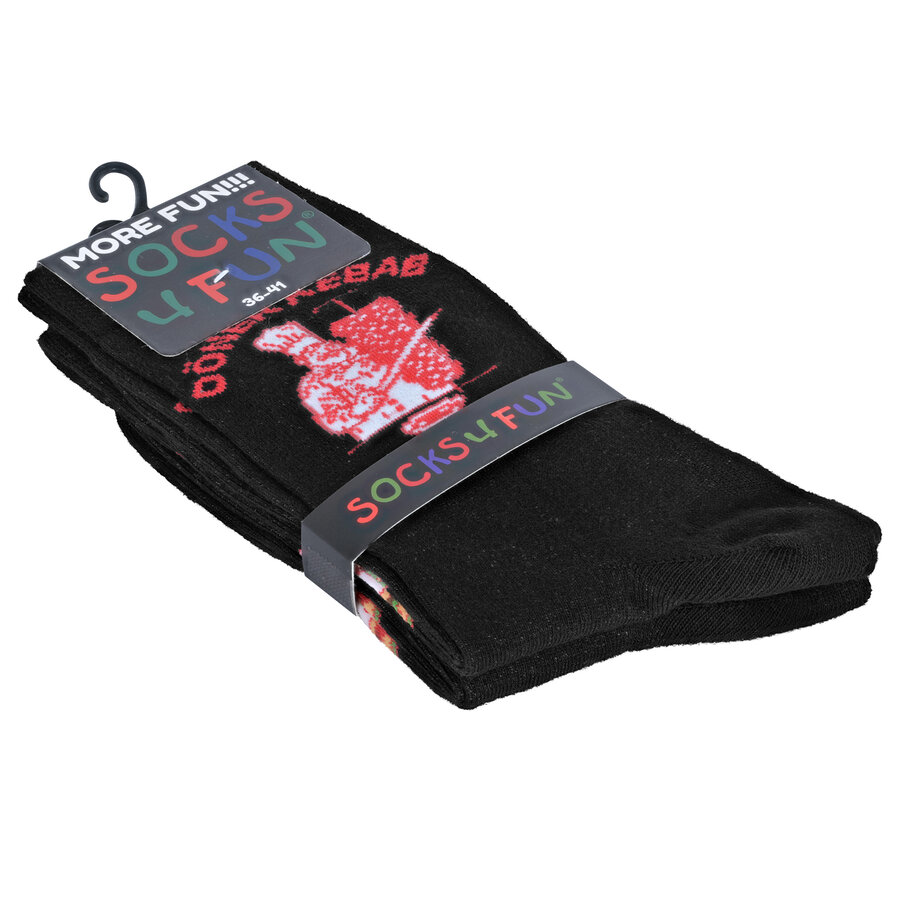 Döner Kebab Socken schwarz - 6