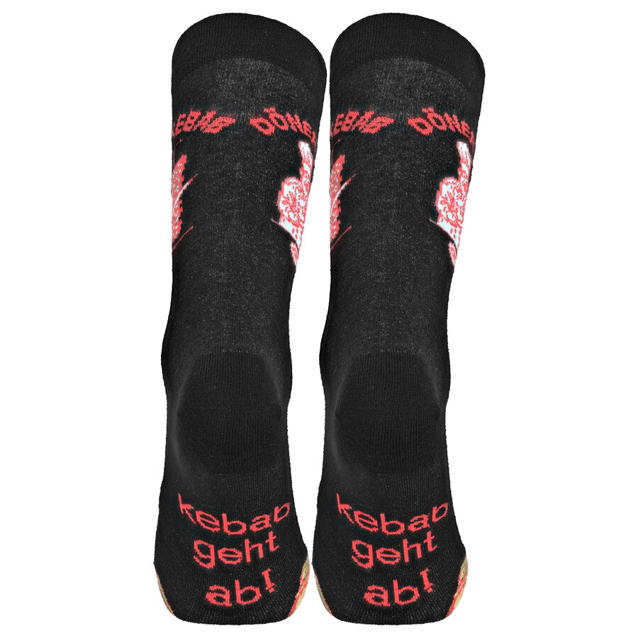 Döner Kebab Socken schwarz - 12