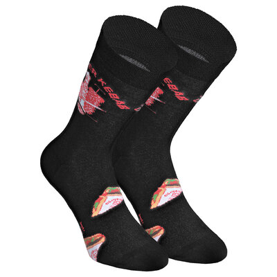 Döner Kebab Socken schwarz