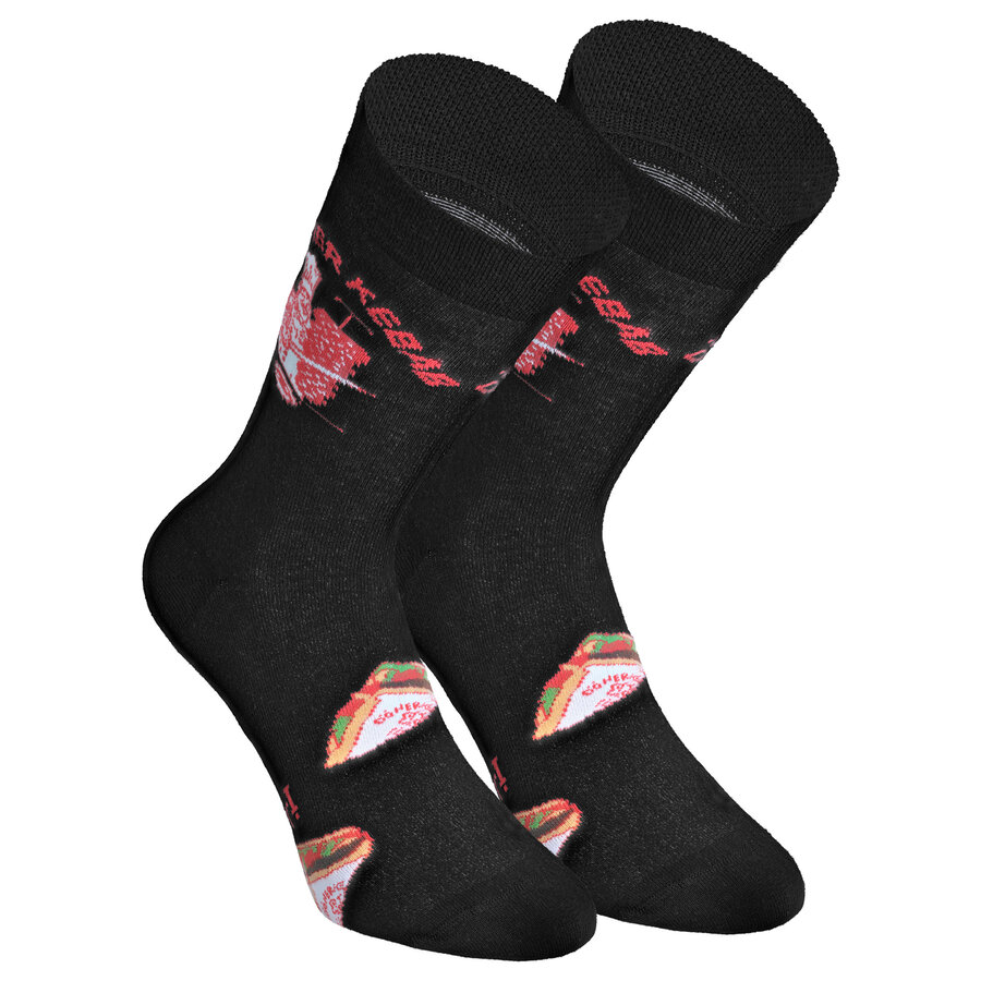Döner Kebab Socken schwarz