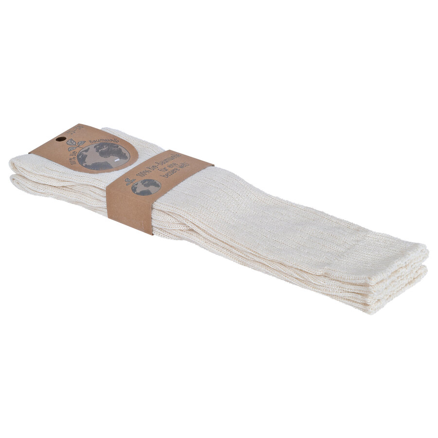 Kniestrümpfe 100% Baumwolle ungebleicht natur-beige - 5