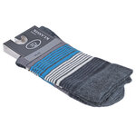 Ringel-Damensocken Bio-Baumwolle Made in Germany grau-blau-style - 4