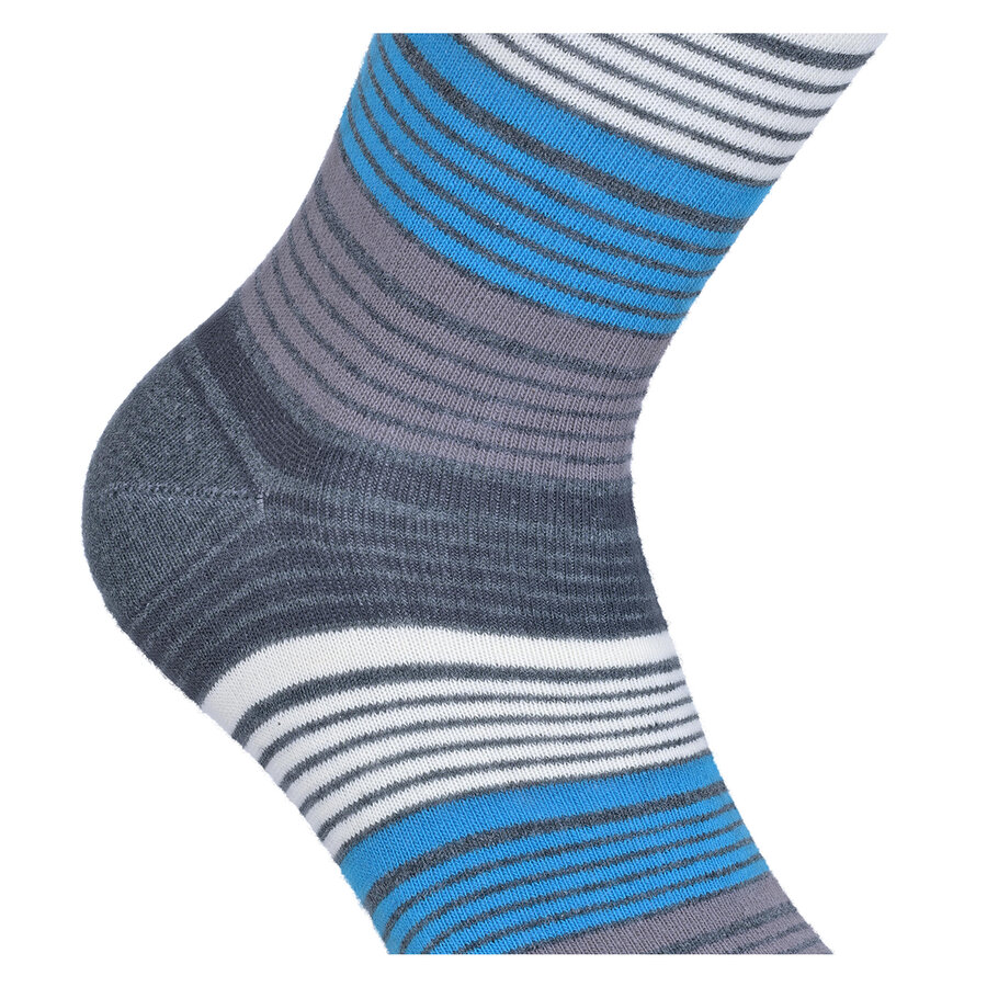 Ringel-Damensocken Baumwolle Made in Germany grau-blau-style - 7