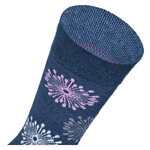 Damensocken Bio-Baumwolle Made in Germany Pusteblume blau-style - 3