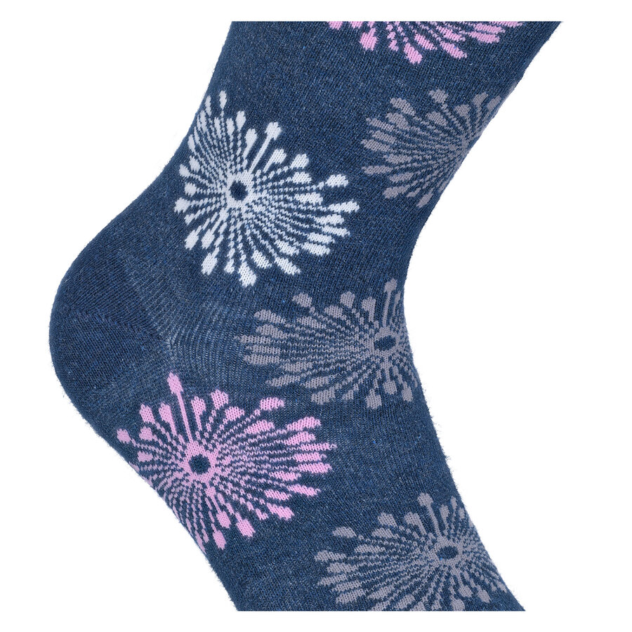 Damensocken Baumwolle Made in Germany Pusteblume blau-style - 6