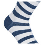 Damensocken Bio-Baumwolle Made in Germany Blockstreifen blau-style - 6