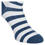 Damensocken Bio-Baumwolle Made in Germany Blockstreifen blau-style - 7