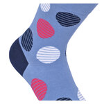 Damensocken extra breites Bündchen und Schaft bunt-mix mit Muster - 60