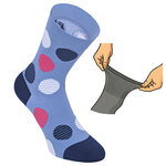 Damensocken extra breites Bündchen und Schaft bunt-mix mit Muster - 15