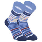 Damensocken extra breites Bündchen und Schaft bunt-mix mit Muster - 65