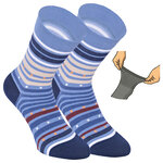Damensocken extra breites Bündchen und Schaft bunt-mix mit Muster - 17