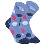 Damensocken extra breites Bündchen und Schaft bunt-mix mit Muster - 64