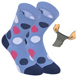 Damensocken extra breites Bündchen und Schaft bunt-mix mit Muster - 41