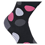 Damensocken extra breites Bündchen und Schaft bunt-mix mit Muster - 52