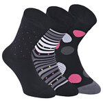 Damensocken extra breites Bündchen und Schaft bunt-mix mit Muster - 53