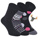 Damensocken extra breites Bündchen und Schaft bunt-mix mit Muster - 5