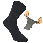 Damensocken extra breites Bündchen und Schaft bunt-mix mit Muster - 7