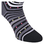 Damensocken extra breites Bündchen und Schaft bunt-mix mit Muster - 58