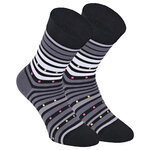 Damensocken extra breites Bündchen und Schaft bunt-mix mit Muster - 32