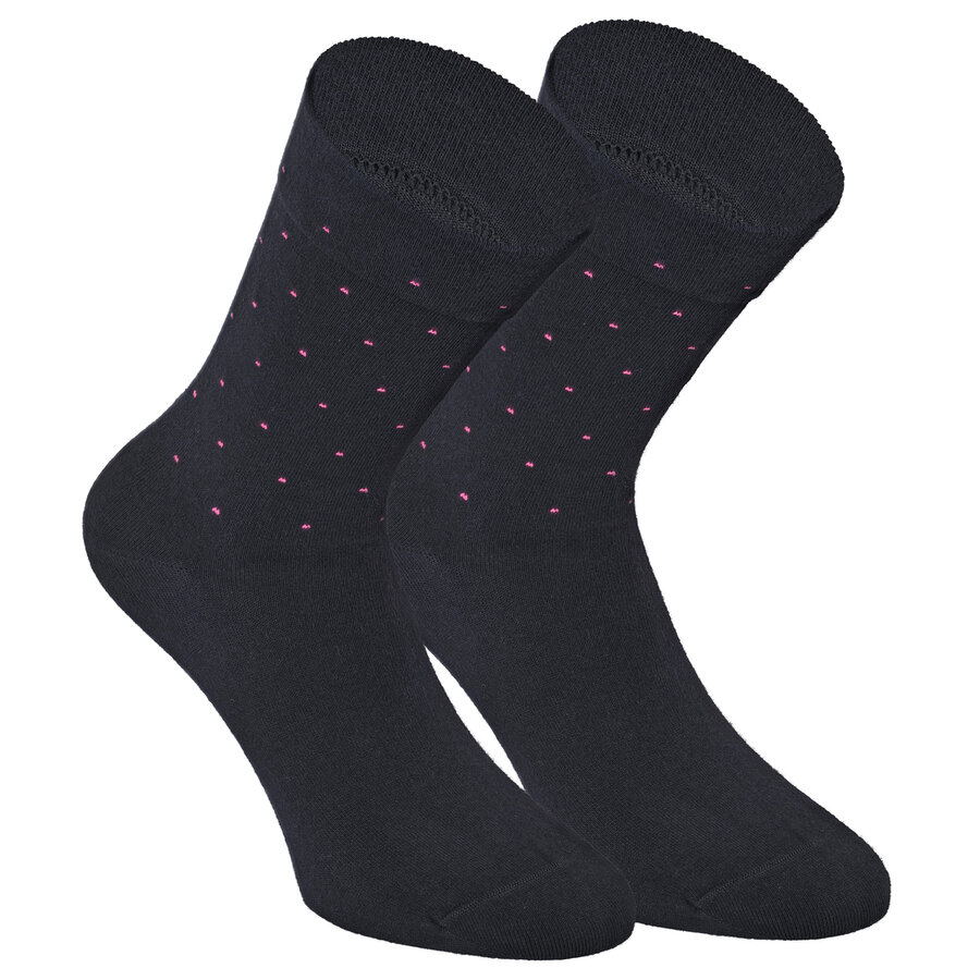 Damensocken extra breites Bündchen und Schaft bunt-mix mit Muster - 57