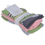 Damensocken extra breites Bündchen und Schaft bunt-mix mit Muster - 20