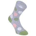Damensocken extra breites Bündchen und Schaft bunt-mix mit Muster - 22