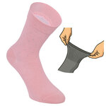 Damensocken extra breites Bündchen und Schaft bunt-mix mit Muster - 71