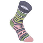 Damensocken extra breites Bündchen und Schaft bunt-mix mit Muster - 23