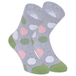Damensocken extra breites Bündchen und Schaft bunt-mix mit Muster - 24