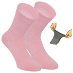 Damensocken extra breites Bündchen und Schaft bunt-mix mit Muster - 73