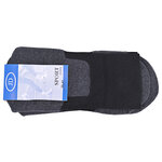 Silber-Sportsocken Frottee Fußbett Bio-Baumwolle Made in Germany schwarz - 2