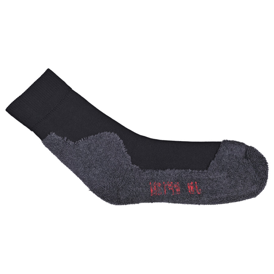 Silber-Sportsocken Frottee Fußbett Baumwolle Made in Germany schwarz - 9