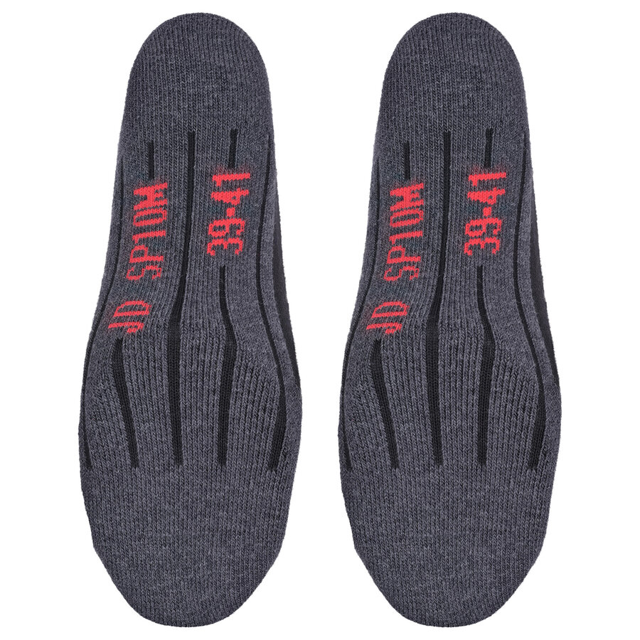 Silber-Sportsocken Frottee Fußbett Baumwolle Made in Germany schwarz - 11