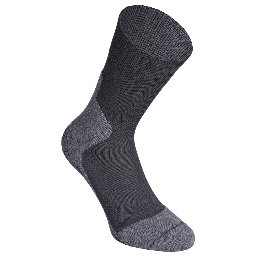 Silber-Sportsocken Frottee Fußbett Baumwolle Made in Germany schwarz - 5