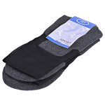 Silber-Sportsocken Frottee Fußbett Bio-Baumwolle Made in Germany schwarz - 4