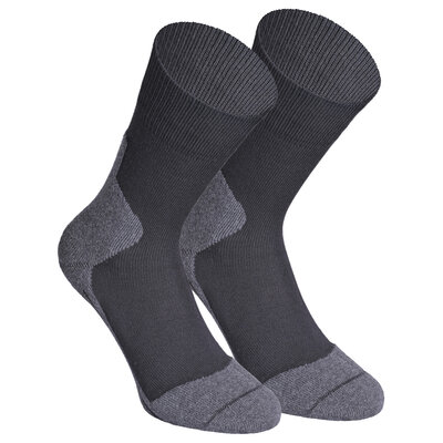 Silber-Sportsocken Frottee Fußbett Bio-Baumwolle Made in Germany schwarz