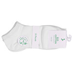 Sneakersocken Bio-Baumwolle weiß - 2