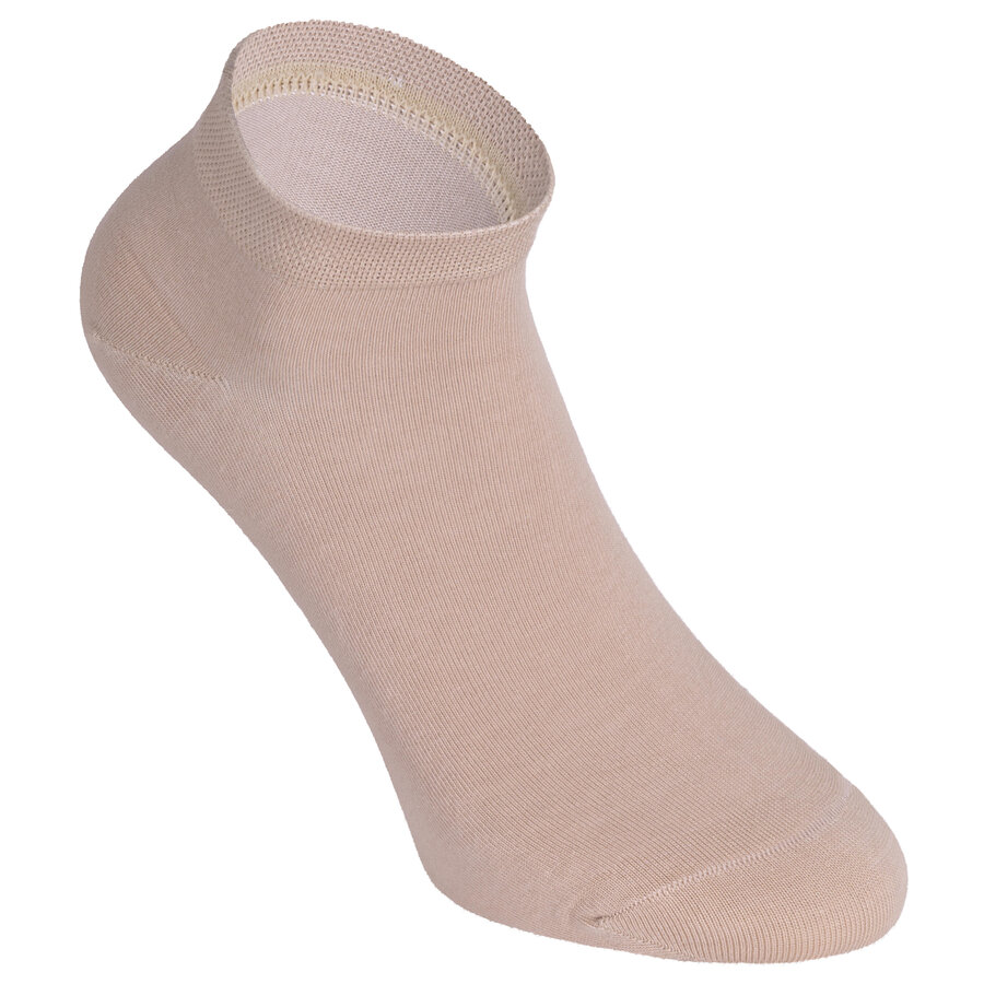 Sneakersocken Baumwolle beige - 5