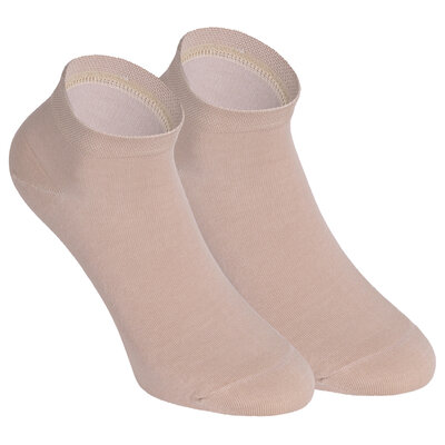 Sneakersocken Bio-Baumwolle beige