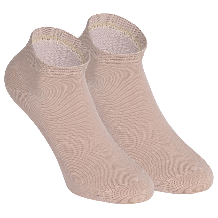 Sneakersocken Bio-Baumwolle beige