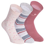 Damensocken extra breites Bündchen und Schaft Frühlings-Mix mit Muster - 25
