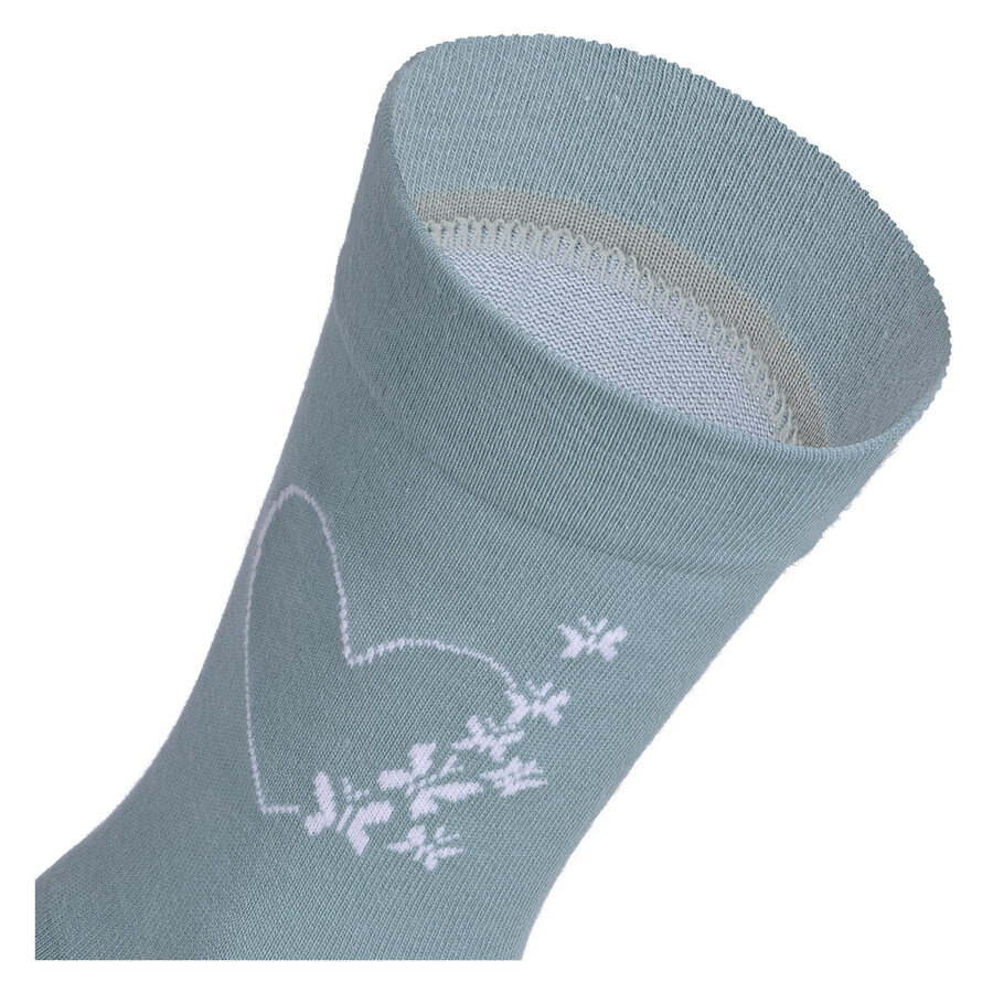 Damensocken extra breites Bündchen und Schaft Frühlings-Mix mit Muster - 50