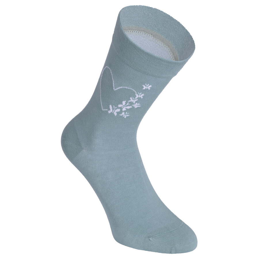Damensocken extra breites Bündchen und Schaft Frühlings-Mix mit Muster - 51